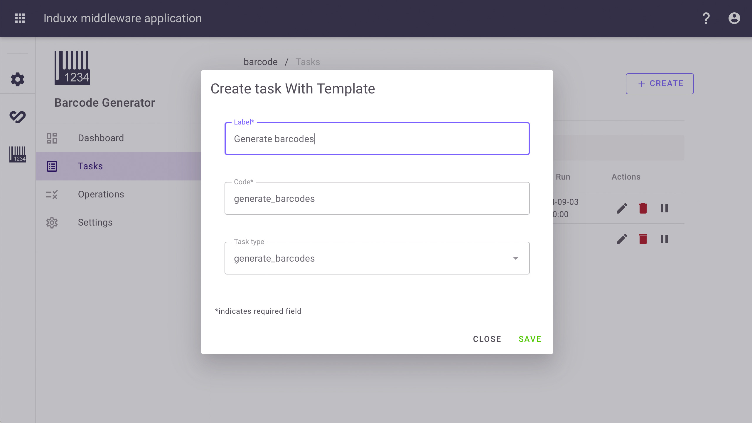 task setup